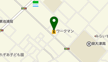 WORKMAN Plus 泉大津店の地図画像