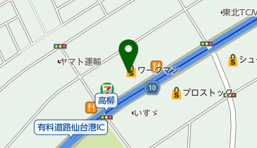 ワークマン 仙台中野店の地図画像