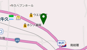 ワークマン 市原牛久店の地図画像