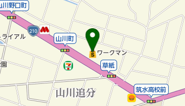 ワークマン 久留米山川店の地図画像