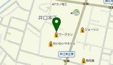 ワークマン Workman Colors 高岡店の地図画像