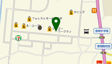 ワークマン #ワークマン女子 佐久平店の地図画像