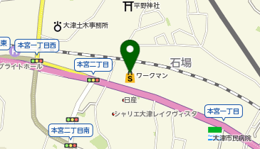 WORKMAN Plus 大津本宮店の地図画像