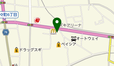 ワークマン 大間々店の地図画像