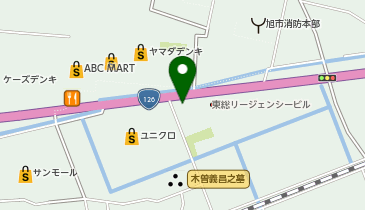 WORKMAN Plus 旭店の地図画像