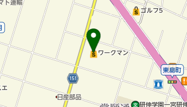 ワークマン 一宮中島通り店の地図画像