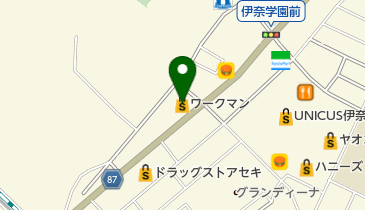 ワークマン 伊奈羽貫店の地図画像