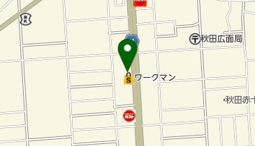 WORKMAN Plus 秋田広面店の地図画像