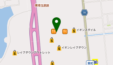 ワークマン #ワークマン女子 イオンレイクタウンmori店の地図画像