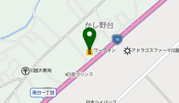 WORKMAN Plus 川越大袋新田店の地図画像