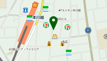 ABC-MART 川越店の地図画像
