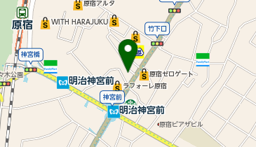 ABC-MART GRAND STAGE GRAND STAGE原宿店の地図画像