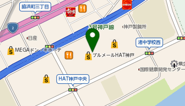 ABC-MART ブルメールHAT神戸店の地図画像