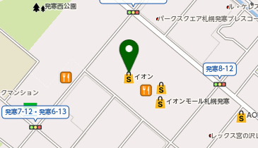 ABC-MART メガステージイオンモール札幌発寒店の地図画像