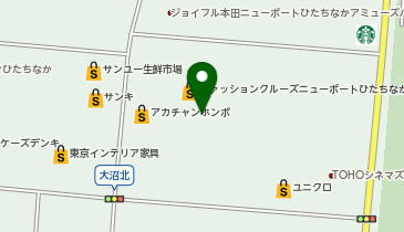 ABC-MART GRAND STAGE GRAND STAGEニューポートひたちなかファッションクルーズ店の地図画像