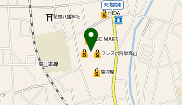 ABC-MART フレスポ飛彈高山店の地図画像
