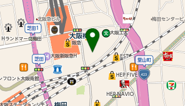 ABC-MART GRAND STAGE GRAND STAGE梅田店の地図画像