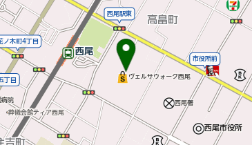ABC-MART ヴェルサウォーク西尾店の地図画像
