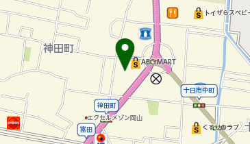 ABC-MART 岡山十日市店の地図画像