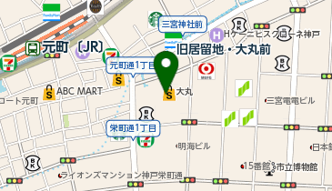 ABC-MART 大丸神戸店の地図画像