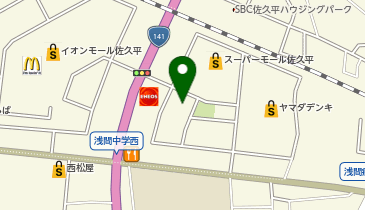 ABC-MART ベイシア佐久平店の地図画像