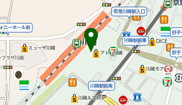 ABC-MART アトレ川崎店の地図画像