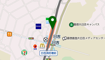ABC-MART 東急百貨店日吉店の地図画像