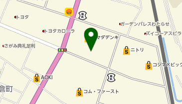 ABC-MART 足利朝倉店の地図画像