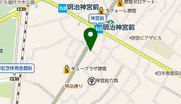 VANS VANS原宿店の地図画像