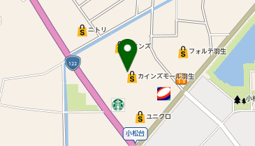 ABC-MART カインズ羽生店の地図画像
