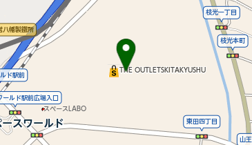 HAWKINS/VANS/その他のアウトレット HAWKINS DANNER THE OUTLETS KITAKYUSHU店の地図画像