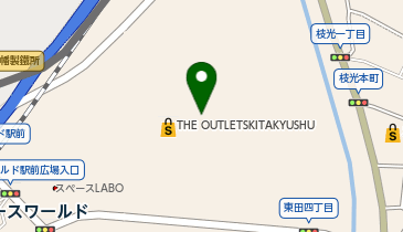 HAWKINS/VANS/その他のアウトレット VANS GRAVIS SAUCONY ABC-MART THE OUTLETS KITAKYUSHU店の地図画像