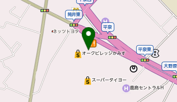 ABC-MART オークビレッジかみす店の地図画像