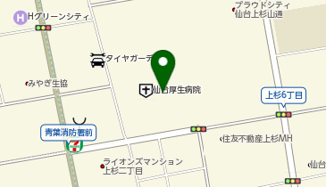 ABC-MART イオンモール仙台上杉店の地図画像