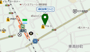 ABC-MART 浦和パルコ店の地図画像
