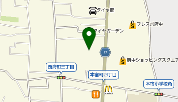 ABC-MART 府中西原店の地図画像