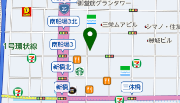 ABC-MART 南船場店の地図画像