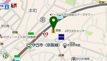 ABC-MART 京阪百貨店守口店の地図画像