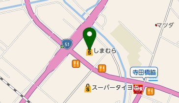 しまむら 佐原店の地図画像