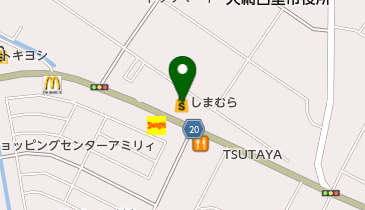 しまむら 大網店の地図画像
