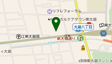 しまむら イオン東大島店の地図画像
