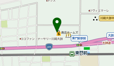 しまむら ホームズ川崎大師店の地図画像