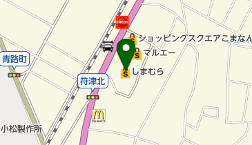 しまむら 符津店の地図画像
