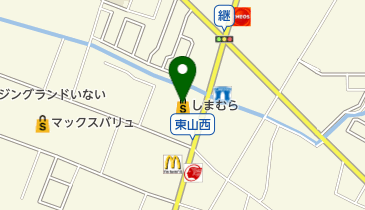 しまむら 東山店の地図画像