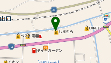 しまむら 江北店の地図画像