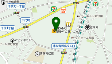 しまむら ブランチ博多パピヨンガーデン店の地図画像