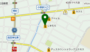 しまむら 大泉店の地図画像