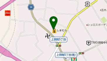 しまむら 上宗岡店の地図画像