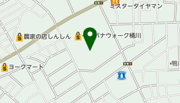 バースデイ ベニバナウォーク桶川店の地図画像