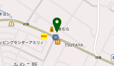 バースデイ 大網店の地図画像